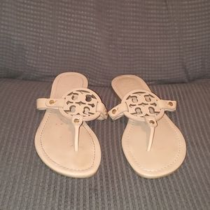 Tory burch nude sandals size 7.5 gently worn